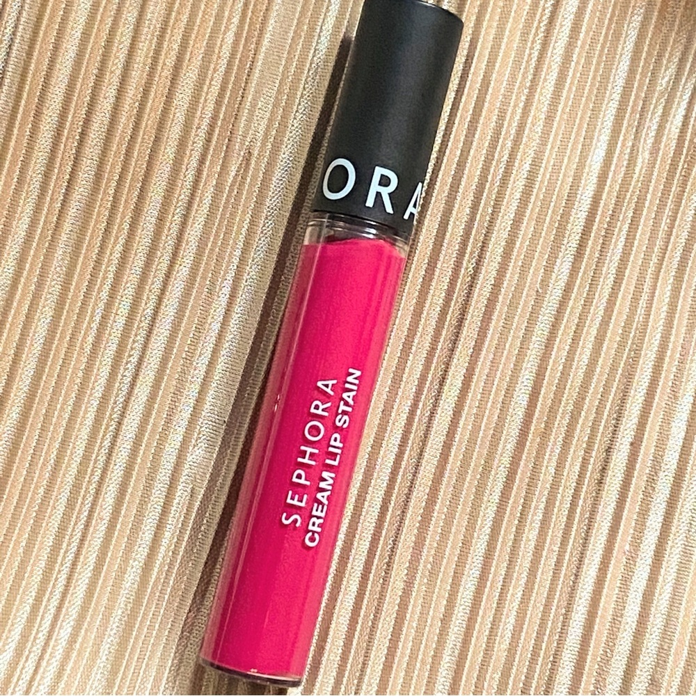 Sephora Cream Lip Stain - 126 HOT HOT PINK